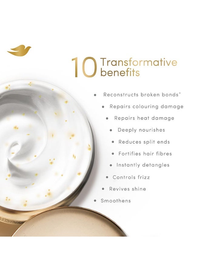 دوف قناع دوف ١٠ في ١ لتقوية روابط الشعر بالببتيدات ٣٠٠ مل | للشعر شديد التلف | مع حبيبات الببتيدات البروتينية | يعيد بناء الروابط لإصلاح التلف الناتج عن الحرارة والصبغة والمواد الكيميائية - Image 3